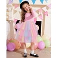 thumbnail image 6 of Arshiner Toddler Tutu Dress Girls Long Sleeve Fall Winter Tiered Formal Party Tulle Dresses for Kids, 6 of 6