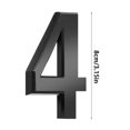 thumbnail image 2 of Holloyiver 3.14" Self-adhesive Mailbox Numbers, Modern House Numbers for Outside Address Numbers for House Office Hotel Room Apartment, Easy to Install Strong Adhesive Backing (Black), 2 of 9