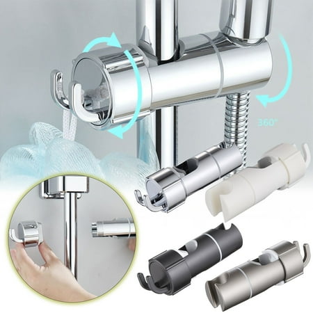 

Punch Shower Head Bracket Adjustable Hand Held Shower Head Holder With 2 Hoots Shower Holder Lifting Rod Hanging Bracket Shower Accessories Suitable For 18mm 25mm Diameter Ro Home Essentials