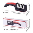 thumbnail image 5 of [3-Second Knife Sharpener] Knife Sharpening Tool, Whetstone, Household Kitchen Knife Sharpening, German Multi-functional Cutting Tool, Home Use Design [Four-Section Red and Black Sharpener] PP Bag, 5 of 5