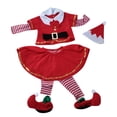 thumbnail image 1 of Conjunto De Ropa De Papá Noel Traje De Navidad Para Niños Pequeños Niños Invierno Navidad Vestir Traje De Fiesta Ropa De Rendimiento Ropa Para Niños Blanco Odeerbi LM103-8282, 1 of 9