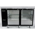 thumbnail image 4 of Heavy Duty Commercial Black Back Bar Cooler with 2 glass doors (24" depth 48" length), 4 of 8