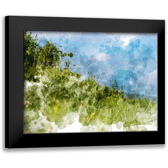 Young, Chamira 14x12 Black Modern Framed Museum Art Print Titled - Grassy Meadow