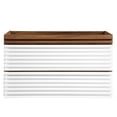 thumbnail image 6 of Vanity Cabinet (Sink not included), White Walnut, Wood, Mid Century Hotel Bedroom Bathroom, Modern Contemporary HB33340, 6 of 8