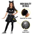 thumbnail image 3 of Disfraz de gato negro Morph para niñas, Halloween, talla M, 3 of 6
