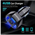 thumbnail image 4 of Monstrate de coche de plástico portátil extraíble 12-24V 4 puertos USB antideslizante carga rápida elegante teléfono móvil adaptador de Type3 NO3, 4 of 6