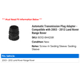 thumbnail image 2 of Automatic Transmission Plug Adapter - Compatible with 2003 - 2012 Land Rover Range Rover 2004 2005 2006 2007 2008 2009 2010 2011, 2 of 2