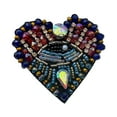 thumbnail image 2 of Rhinestone Appliques Beaded Applique Patch Handmade for Evening Dress Crafts, 2 of 9