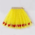thumbnail image 2 of Fgnfyis Girls Skirts Summer Princess Tutu Layered Short Party Dress with Satin Waistband for Toddler Little Stylish Yellow_001 3-8 Years, 2 of 5