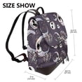 thumbnail image 2 of Goofa The Nightmare Before Christmas Pattern Leather Backpack Purse for Women Fashion Multipurpose Design Handbag Ladies Shoulder Bags Travel Backpack, 2 of 4