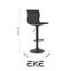 thumbnail image 2 of Banco Alto Ajustable con Respaldo en Mesh Rígido | Base Cromada | EKE para Bar Barra Cocina, 2 of 7
