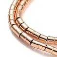 thumbnail image 3 of 5 Strand Non-magnetic Hematite Beads Strands Long-Lasting Plated Column Light Gold Plated 2~2.5x2mm Hole: 0.8mm about 196pcs/strand, 3 of 4