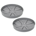 thumbnail image 1 of Uxcell 6 Inch Plant Saucers Tray, Durable Plastic Round Flower Pot Drip Tray, White 2Pcs, Grey 7.5 Inch, 1 of 5