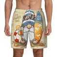thumbnail image 3 of Uemuo Hello Summer Cute Gnome Pattern Mens Swim Trunks Quick Dry Board Shorts with Mesh Lining, Stretch Beach Shorts Quick Dry No-Chafing Board Shorts-XX-Large, 3 of 9
