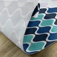 thumbnail image 5 of Ambesonne Abstract Place Mats Set of 4, Wavy Stripes Spirals, Standard Size, Turquoise Dark Blue, 5 of 6