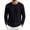 Black shirt for men #9, variant on SeCaotees Contrast Trim Crew Neck Long Sleeve Tops for Men Soft Breathable Knit Fabric Loose Fit Daily Casual Pullover Shirts Black,L