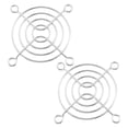 thumbnail image 1 of 60mm Computer PC Case Fan Grill Protector Metal Finger Guard 2 Pcs, 1 of 1