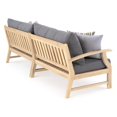 thumbnail image 2 of RST Brands Kooper 2 Piece Wood & Fabric 96" Outdoor Sofa - Charcoal Gray, 2 of 8