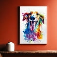 thumbnail image 5 of Saluki Canvas Wall Art, Modern Cute Colorful Saluki Canvas Dog Art Pictures Wall Decor for Kids Bedroom Decoration Unframed 8x12 inches, 5 of 5