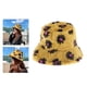 thumbnail image 1 of Sombrero de pescador con estampado de flores de piel sintética y estampado de amarillo Hugo sombrero de pescador de mujer, 1 of 9
