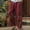 Red, variant on Mens Harem Pants Elastic Waist Drawstring Patchwork Loose Boho Hippie Beach Casual Pants Purple Size 5XL