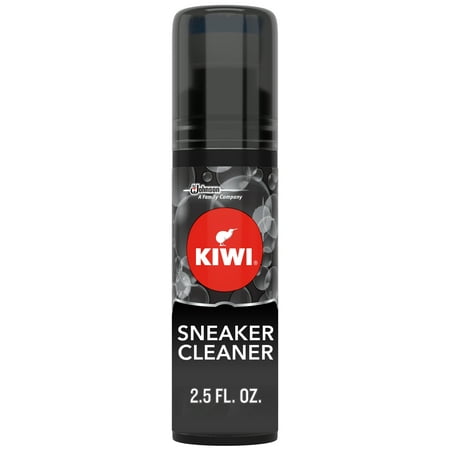 KIWI Sneaker Cleaner 2.5 oz - Removes marks, dirt, salt and stains. clean white shoes and all other shoe types. Step 1 of the 3-Step Sneaker Care system (1 Plastic Bottle with (Best Dress Shoe Cleaner)
