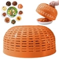thumbnail image 3 of 10.2 inch Round Food Covers, 2-in-1 Fly Proof Mesh Screen for Indoor Outdoor Dining, Kitchen Sink Strainer for Washing Draining Fruits Vegetables, 1 Pcs, 3 of 5