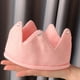 thumbnail image 5 of Adorable bebé invierno cálido sombrero corona en forma de sombrero de punto corona diadema (rosa), 5 of 6