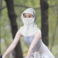 thumbnail image 1 of DYNWAVECA Summer Balaclava Cycling Sunproof Hood Sun Hat for Camping Motorcycle Riding White, 1 of 10