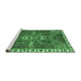 thumbnail image 2 of Ahgly Company Machine Washable Indoor Square Persian Emerald Green Traditional Area Rugs, 3' Square, 2 of 4