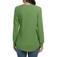 thumbnail image 4 of Aiyino Sweatshirts for Women Crewneck Long Sleeve Shirts Tunic Tops for Leggings, 4 of 8