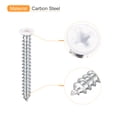 thumbnail image 4 of Unique Bargains ST4x35mm White Screws Self Tapping Screws, 50 Pack Flat Head Phillips Wood Screws for Woodworking, 4 of 4