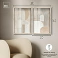 thumbnail image 5 of Golden Luxe Living Room Set Shadowbox Boho Wall Decor by Art Remedy, Blonde Frame, 16 x 24, 5 of 6