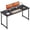 Black, variant on 54" Computer Desk, Modern Office, Study & Gaming Desk with Storage, Large Legroom, Sturdy Metal Frame