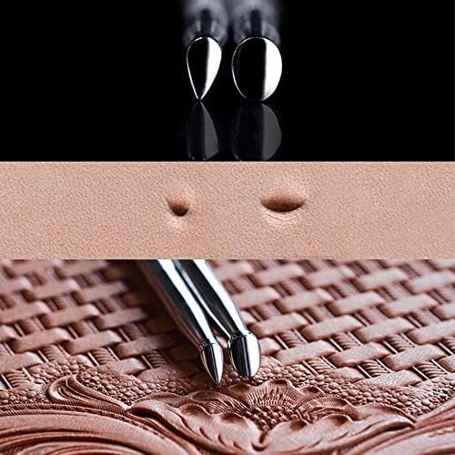 Leather Stamping Tool Beveling Set 3Pcs Undercut Beveler Stamps Stainless Steel Carving DIY LeatherCrafts Kit (Undercut Beveler)$$Art & Craft