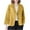 Yellow, variant on Meichang Linen Blazer for Women Casual Lightweight Long Sleeves Cardigan Casual Lapel Oversized Button Jacket Work Office Suit