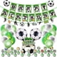 thumbnail image 3 of Decoraciones de cumpleaños con tema de fútbol para niño, vajilla desechable, mantel de paja, telón de fondo, suministros para fiesta de Baby Shower, Gif, 3 of 5