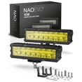 thumbnail image 1 of Barra de luces LED NAOEVO V30 de 6 pulgadas, 50 W, color amarillo y verde, Spot Flood, 1 of 9