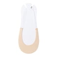 thumbnail image 3 of 5 Pairs Ultra Low Cut Liner Socks for Women No Show Toe Topper Liner Sock with Sling Back for Women, Sling No Show Padded Half Sock for Heels Dress Shoes Complexion, 3 of 7