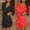 Black, variant on 2PC Women Lightweight Bathrobes V Neck Comfy Solid Color Loungewear Long Sleeve Housecoat Short Nightwear New Women Pajamas Style B-2 Black One Size