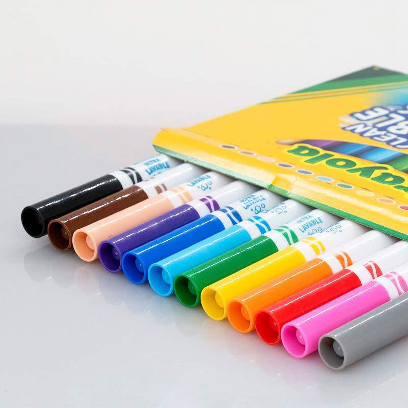 Crayola 12 Ct Ultra-Clean Washable Markers - Walmart.com