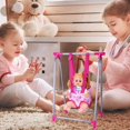 thumbnail image 7 of kjfeif Anxiety Relief Doll Toy , Accessories , Nursery Stroller Dining Chair Rocking Chair Swing for Dolls , Foldable & Lightweight Kids Baby Stroller Toy（Not Include Doll） , Collectible Toy, 7 of 7