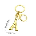 thumbnail image 3 of TanSiDing 1pcs Gold Letter Keychain Personalized Initial Pendant for Keys Bag Charm Gift for Women Men A, 3 of 6
