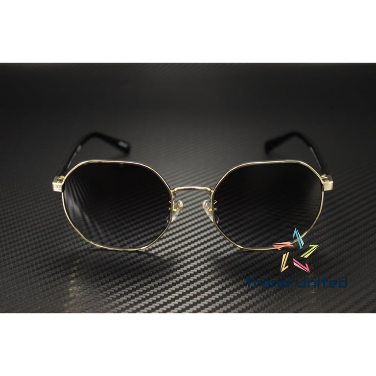 Coach Gold and Black Hexagonal Sunglasses Coach Hexagonal-Frame Sunglasses In Gold - 33% Off  main image 4