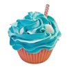 Fake Cupcake Tropical Key West Cupcake Turquoise Sea Shells Decoration Dezicakes