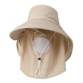 thumbnail image 2 of Noric Women Summer Sun Hat with Face Cover Shield Neck Flap Wide Brim UPF 50+ UV Protection Foldable Hats for Gardening Fishing Outdoor, 2 of 6