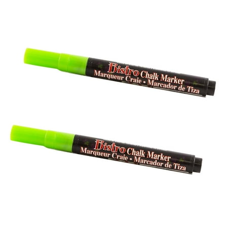 UPC: 0842497170718 | Marvy Uchida Fine Point Chalk Markers Lime Green 2/Pack