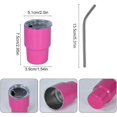 thumbnail image 2 of Vaso de acero inoxidable para coche de 2 oz, vaso de agua con sublimación de licor, acero inoxidable, 2 of 5