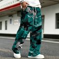 thumbnail image 6 of GrmtClth Mens Camo Corduroy Pants Elastic Waist Drawstring Cargo Joggers Baggy Sweatpants Fall Winter Streetwear Bottoms L, 6 of 7