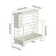 thumbnail image 3 of Estante de metal multifuncional para guardar cuchillos, soporte para tabla de cortar de encimera con jaula para palillos, organizador de montaje en pared sin taladro., 3 of 6